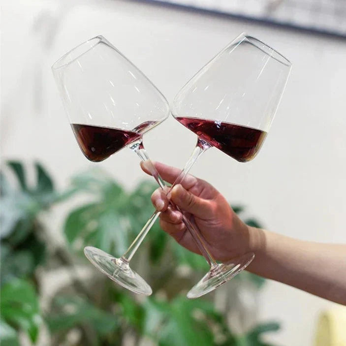 Ensembles de 2, 4 et 6 Verres à Vin et à Champagne en Cristal Soufflé à la Main - 4 Tailles