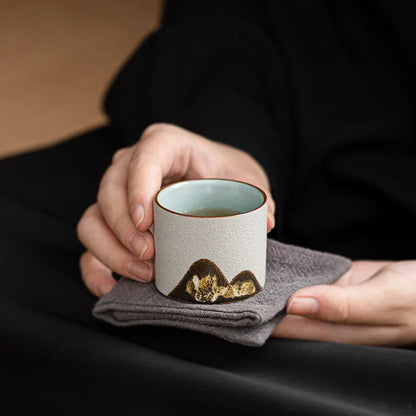 Ensemble Cadeau de 6 Tasses à Espresso Rustiques Fait Main