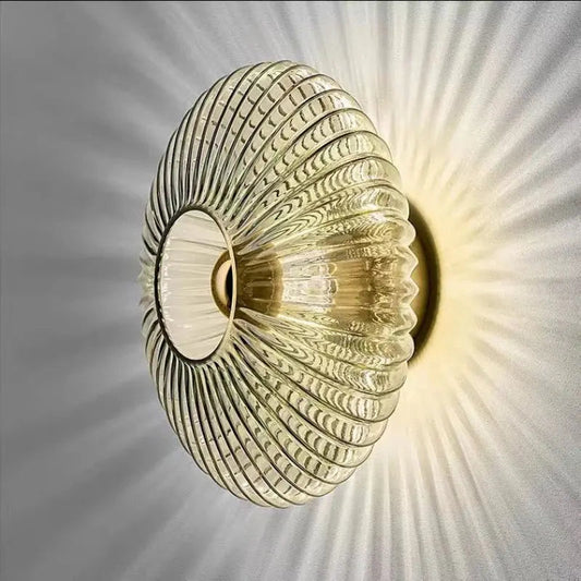 Applique Murale Verre Trempé, Design Rond, Ø25–35cm