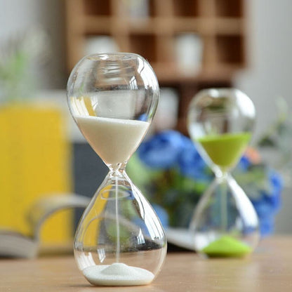 Sablier en Verre Nordique – Minuteur Décoratif 5/15/30/60 Min pour Maison ou Bureau