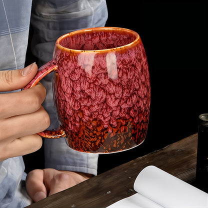 Tasse à Café Rétro en Céramique – Motif Marbré Coloré, replacement mug