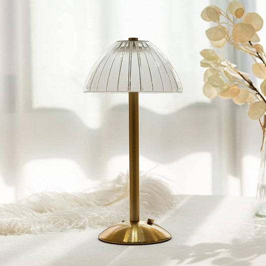 Lampe de Table Sans Fil LED Vintage – Rechargeable & Tactile avec Intensité Réglable