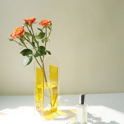 Vase à Fleurs en Acrylique Coloré – Une Explosion de Couleurs Modernes pour Votre Intérieur