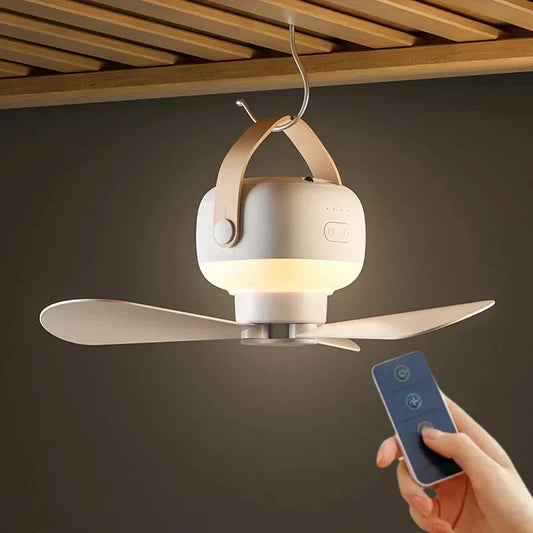 Ventilateur LED Portable Rechargeable, 7200mAh, Télécommande