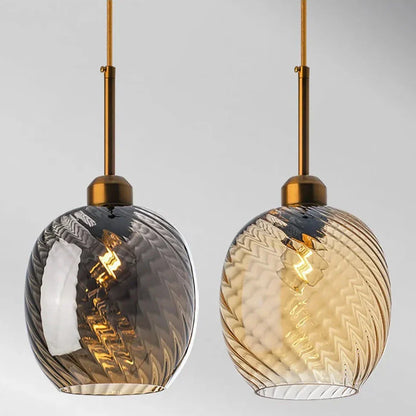 Suspension en Verre CEBO – Élégance et Éclairage Chaleureux pour Votre Intérieur