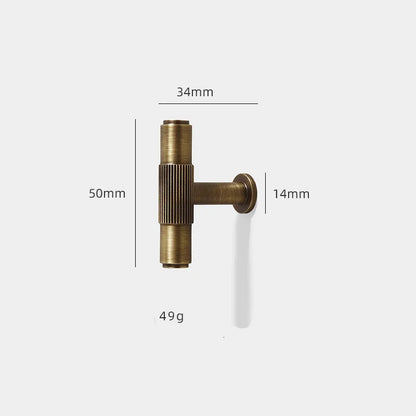 Poignée de Meuble Laiton Antique, Finition Bronze