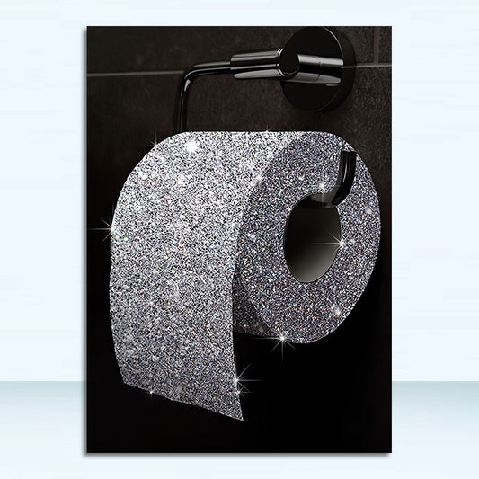 Tableau Déco Toilettes "Oui, c’est une peinture" – Humour et Style pour Vos Murs