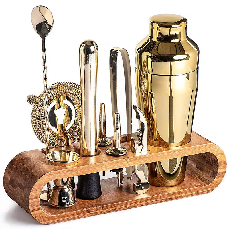 Ensemble de Cocktails Stirré Elite – Kit Bar Métallique de Luxe