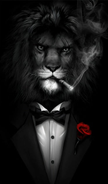Toile Animalière Chic - Posters Zèbre Lion Éléphant