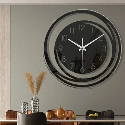 WarmTime – Horloge Murale Design Scandinave en Acrylique Silencieuse et Moderne