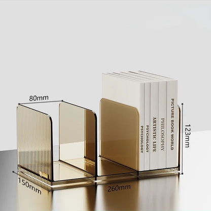 Range-Livres Transparent Design – Support de Rangement PET