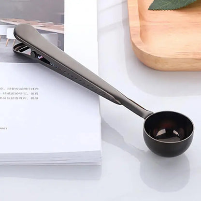 Cuillère Doseuse avec Clip – L'élégance pratique pour les amateurs de café