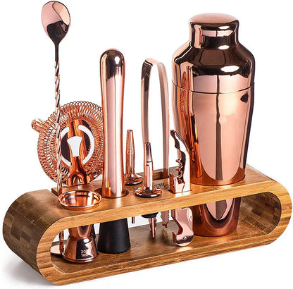 Ensemble de Cocktails Stirré Elite – Kit Bar Métallique de Luxe