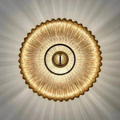 Applique Murale Verre Trempé, Design Rond, Ø25–35cm
