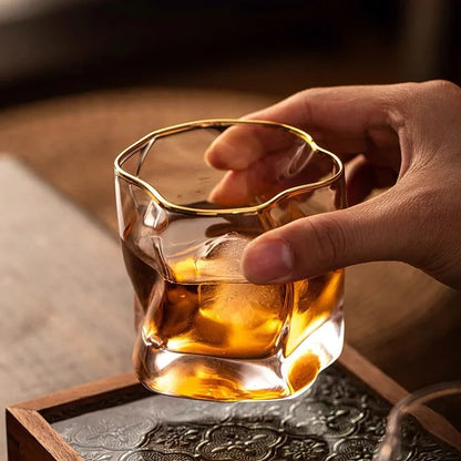 Verre à Whisky Texturé 300ml, Design Élégant
