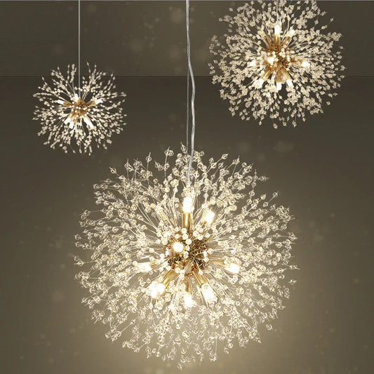 Suspension Boule de Feu en Cristal – Un Éclat Moderne pour Sublimer Votre Intérieur