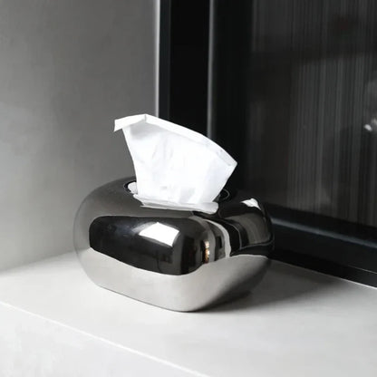 Boîte à Mouchoirs Céramique – Design Épuré et Arrondi