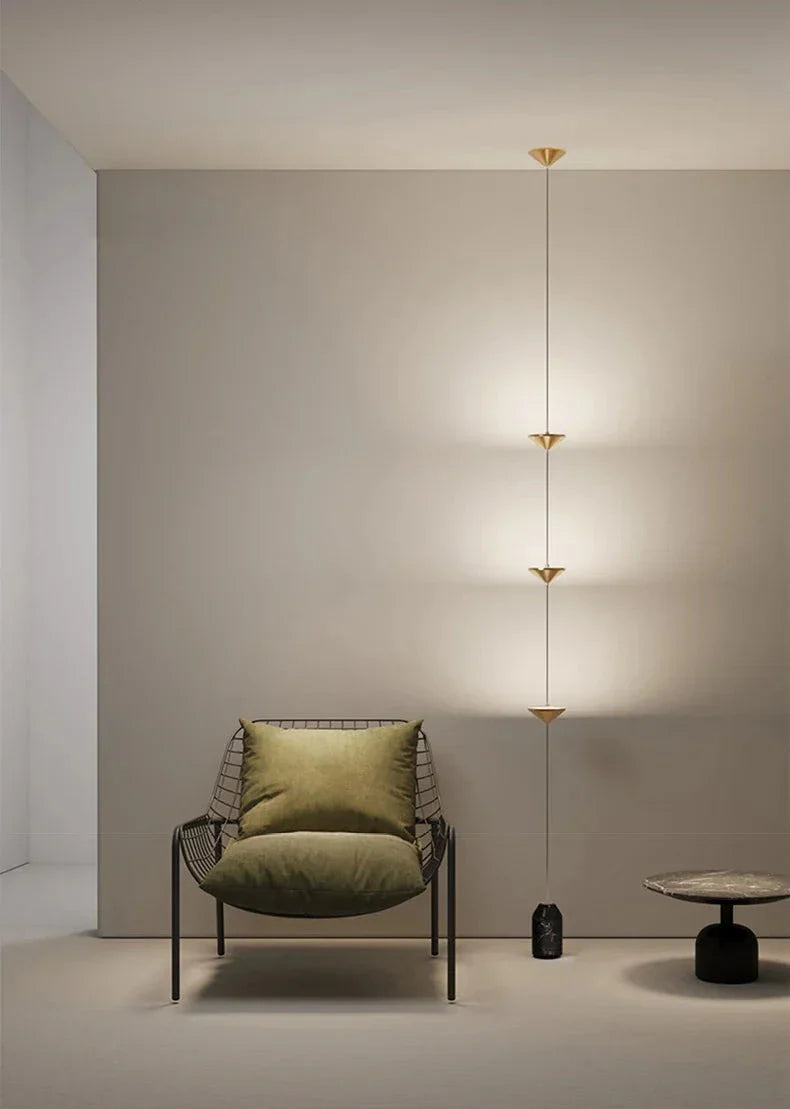 Lampe Suspendue Linéaire Sol-Plafond – Éclairage Moderne Élégant et Minimaliste