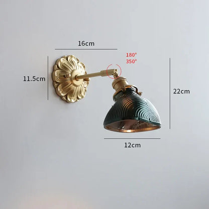 Applique Murale LED en Céramique | Lampe Murale Moderne Nordic en Cuivre