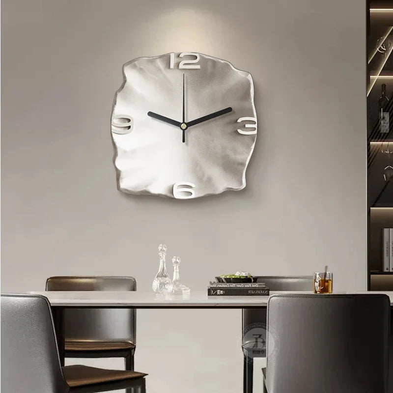 AbstractElegance – Horloge murale de luxe au design créatif en grès