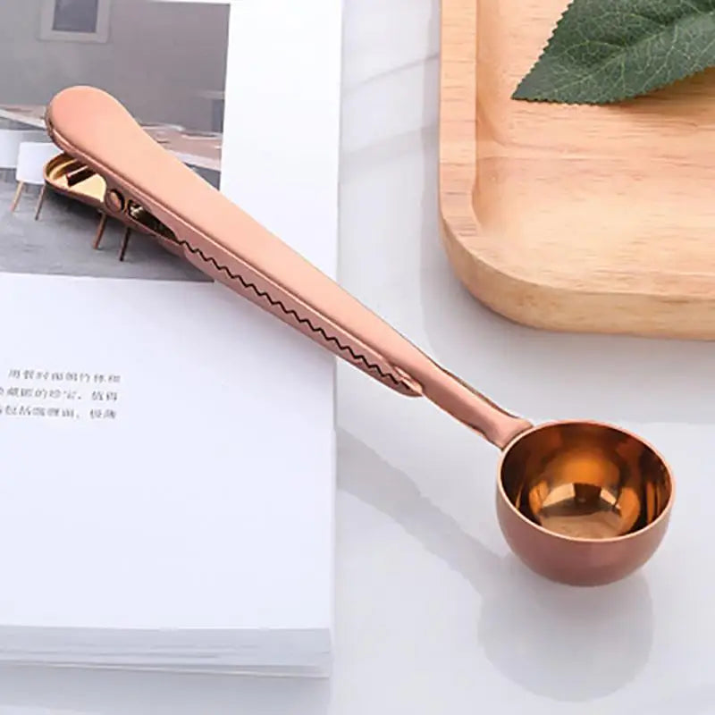 Cuillère Doseuse avec Clip – L'élégance pratique pour les amateurs de café