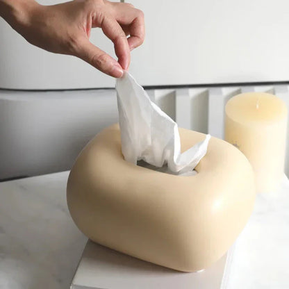 Boîte à Mouchoirs Céramique – Design Épuré et Arrondi