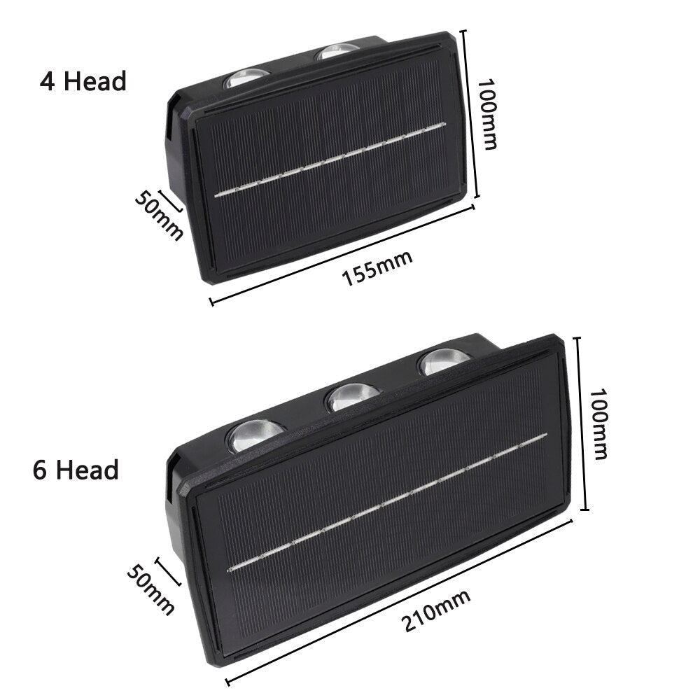 Applique murale extérieure solaire LED – étanche et sans fil