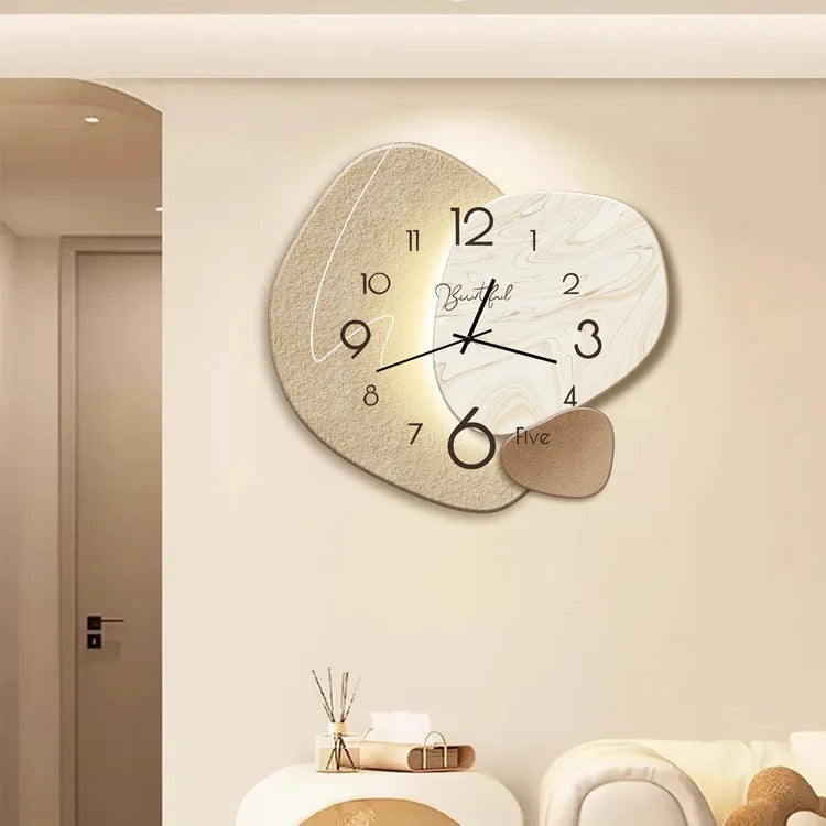 Horloge murale décorative LuxuryClock pour salon moderne