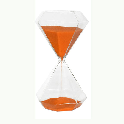 Sablier Diamant en Verre – Minuteur Design 5/15/30/60 Min, Déco Maison & Cadeau Original