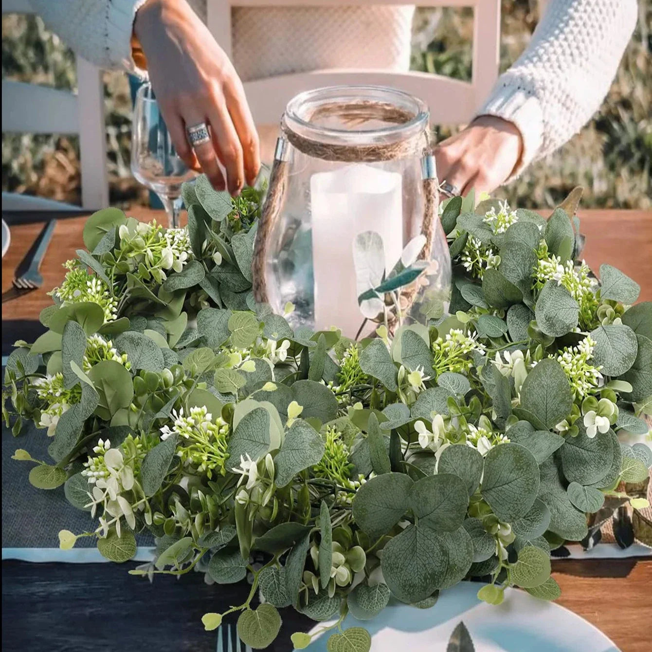 Guirlande d'Eucalyptus Artificiel - Lot de 2