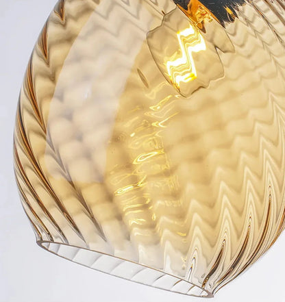 Suspension en Verre CEBO – Élégance et Éclairage Chaleureux pour Votre Intérieur