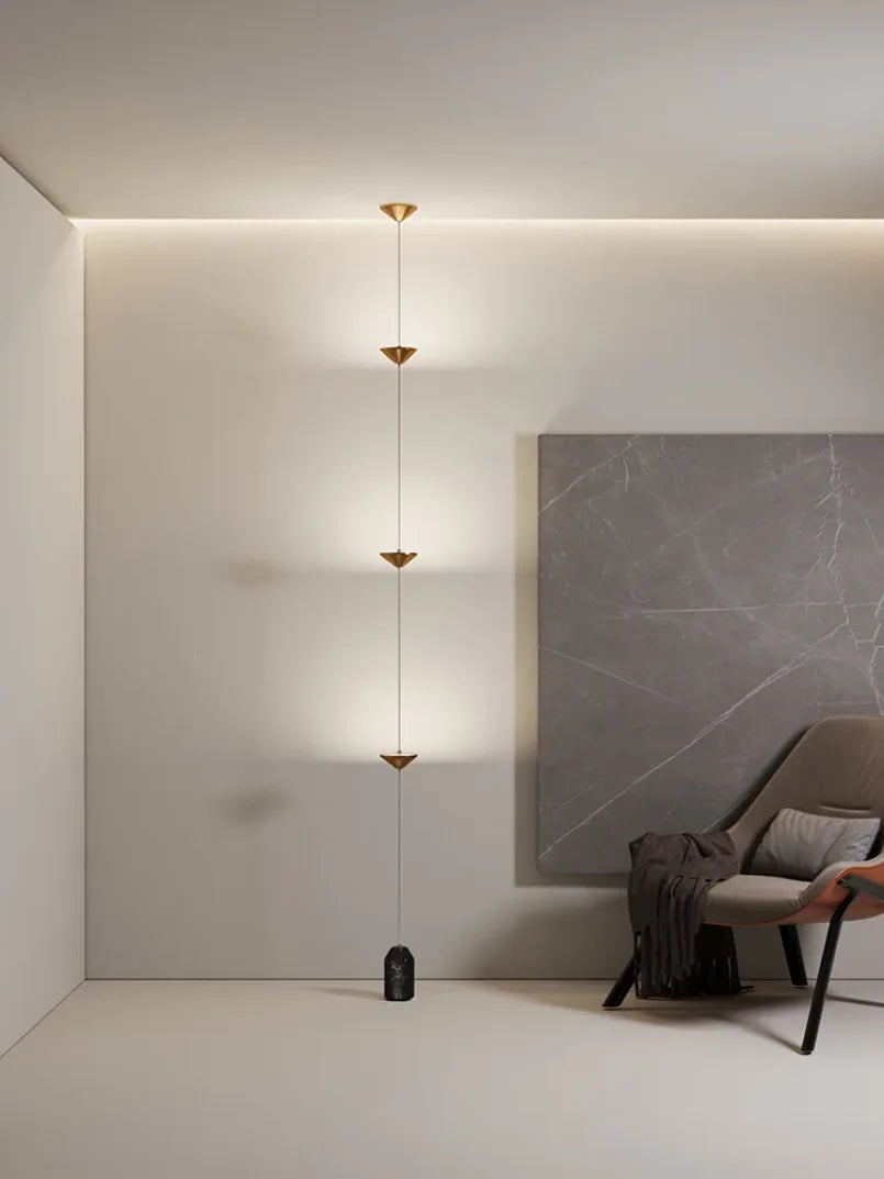 Lampe Suspendue Linéaire Sol-Plafond – Éclairage Moderne Élégant et Minimaliste