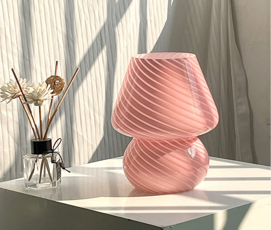 Lampe de Table Emilia, Verre Soufflé, LED 3 Couleurs