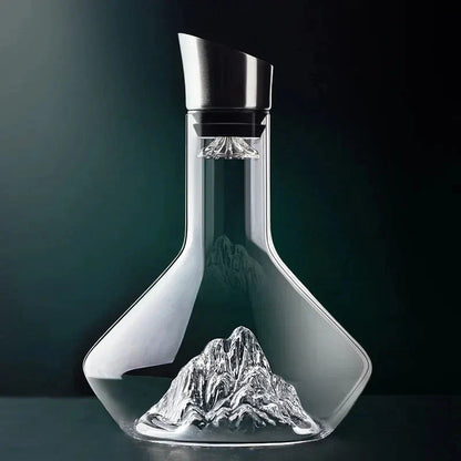 1500ml Iceberg Decanter - Décanteur de Luxe en Cristal Sans Plomb pour Vin Rouge