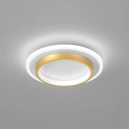 Plafonniers LED Ronds | Métal et Acrylique pour Couloir