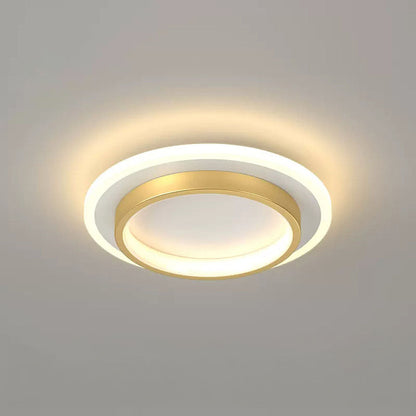 Plafonniers LED Ronds | Métal et Acrylique pour Couloir