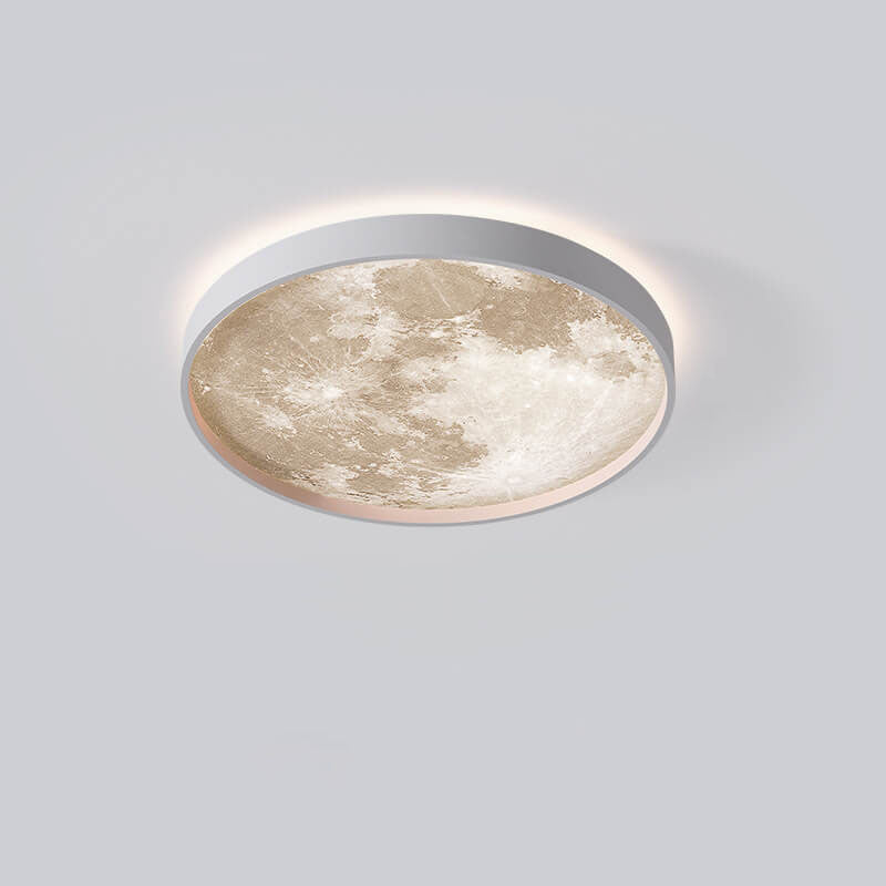 Plafonnier LED Rond Lune | Design Nordique et Créatif
