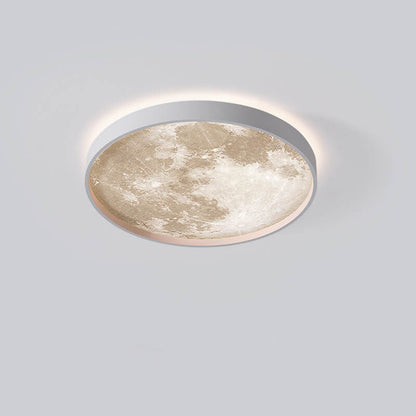 Plafonnier LED Rond Lune | Design Nordique et Créatif