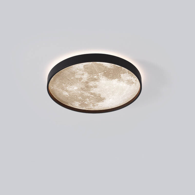 Plafonnier LED Rond Lune | Design Nordique et Créatif