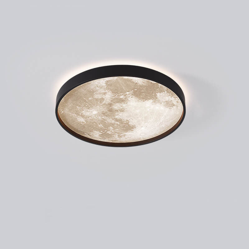 Plafonnier LED Rond Lune | Design Nordique et Créatif