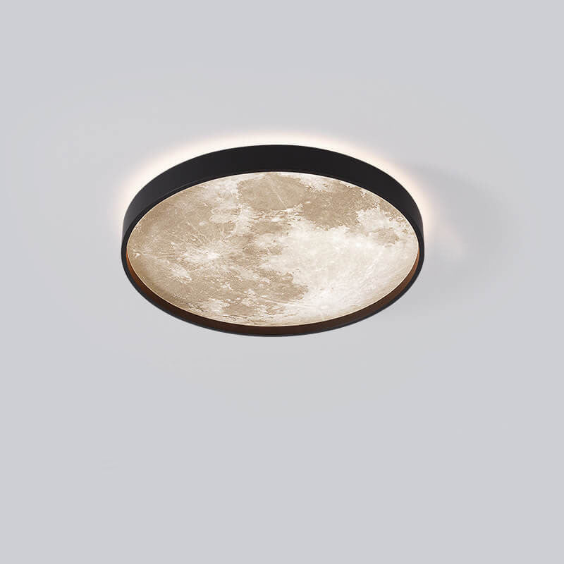 Plafonnier LED Rond Lune | Design Nordique et Créatif