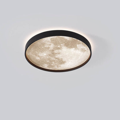 Plafonnier LED Rond Lune | Design Nordique et Créatif