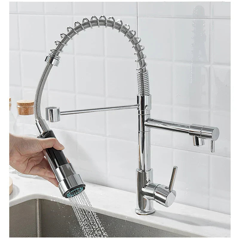 Robinet de Cuisine Design avec Double Bec – DualFlow Luxe