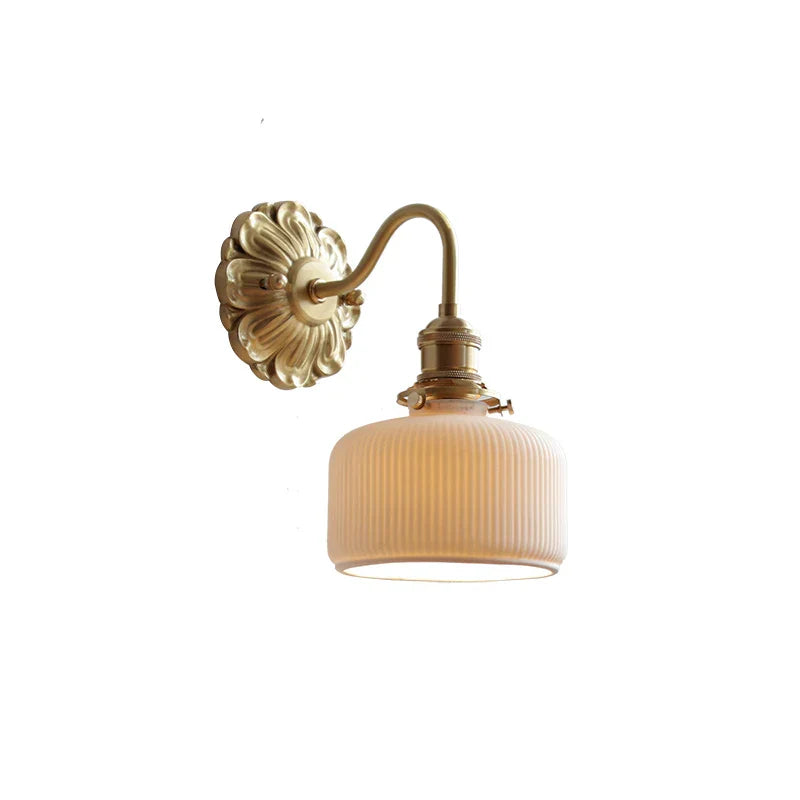 Applique Murale LED en Céramique | Lampe Murale Moderne Nordic en Cuivre