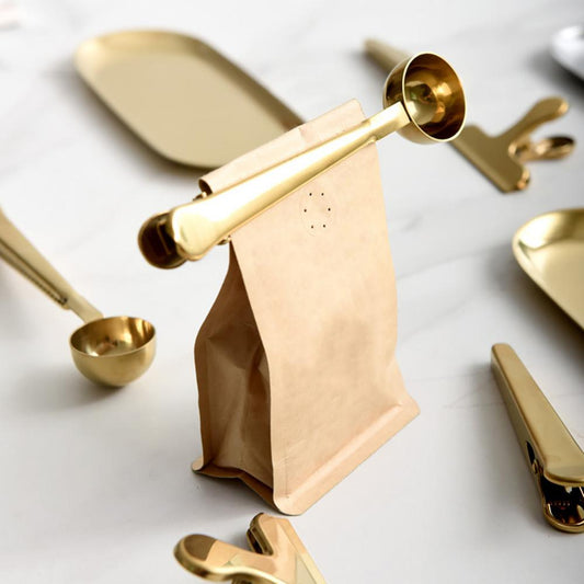 Cuillère Doseuse avec Clip – L'élégance pratique pour les amateurs de café