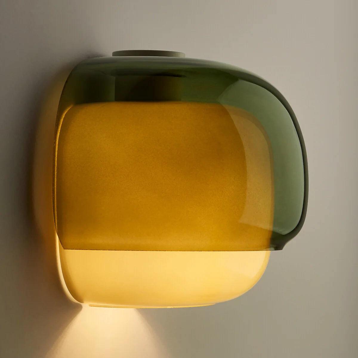 Applique Murale Moderne Verre Coloré, Design Champignon