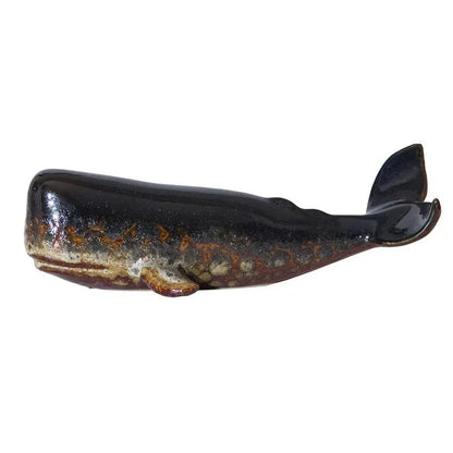 Bryn – Sculpture Décorative Baleine en Porcelaine