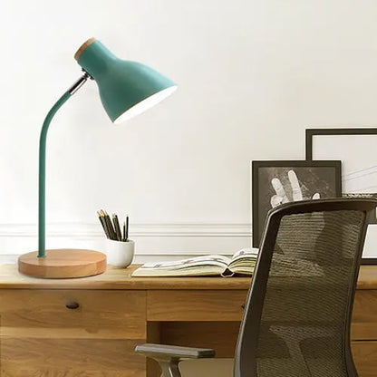 Lampe de Bureau en Bois Nordique | Design Moderne et Créatif, Protection des Yeux pour Chambre