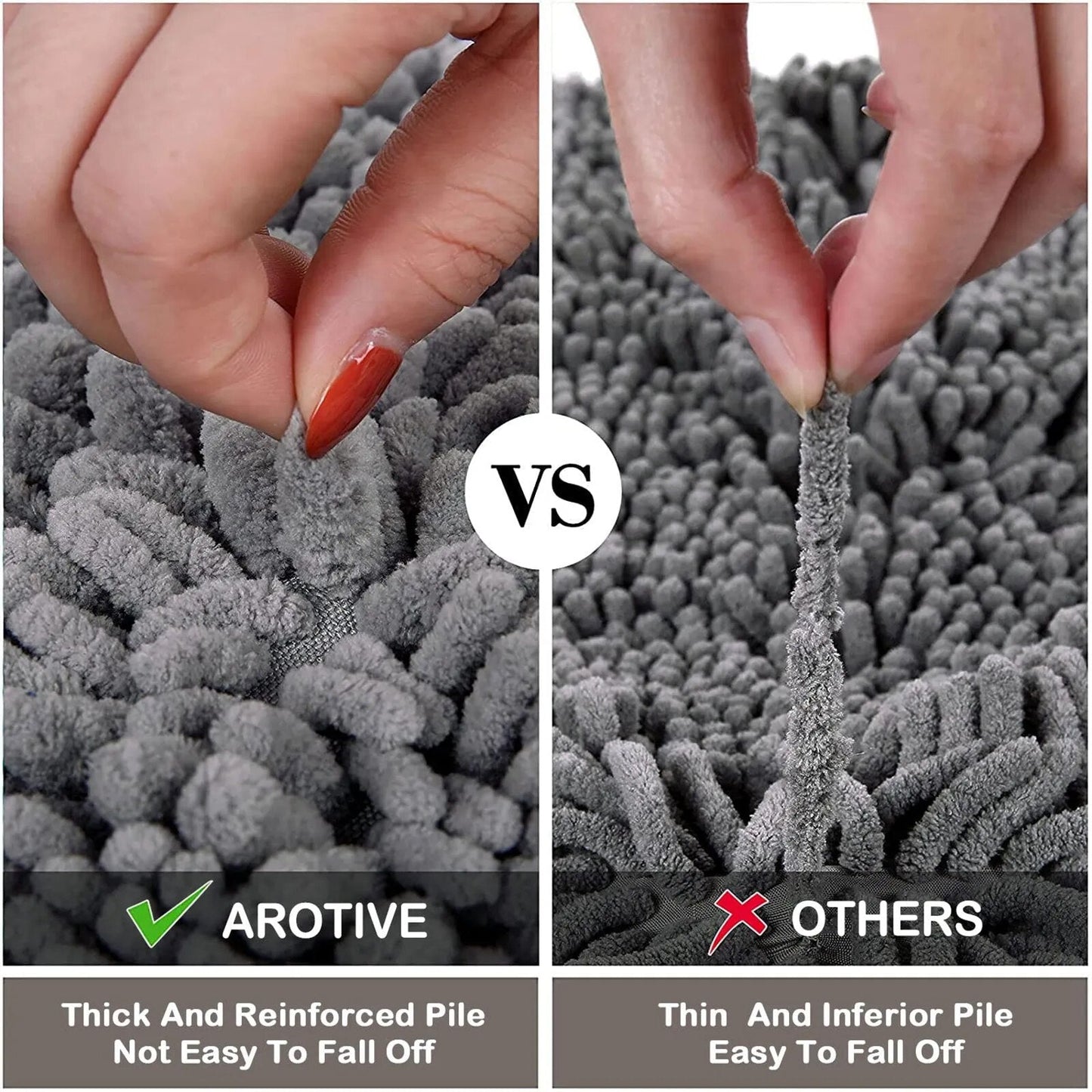 Tapis de Bain Épais Antidérapant – Confort et Sécurité pour Votre Salle de Bain