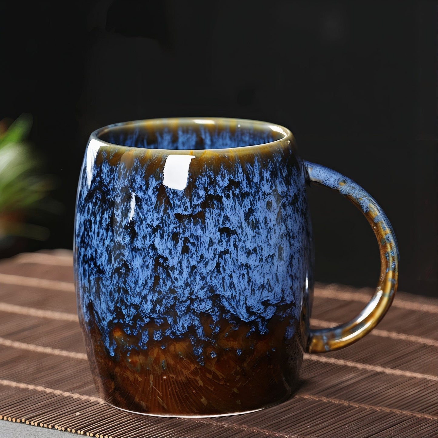 Tasse à Café Rétro en Céramique – Motif Marbré Coloré, replacement mug